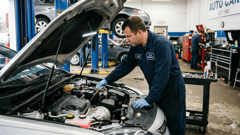 Vehicle Inspection Under the Hood