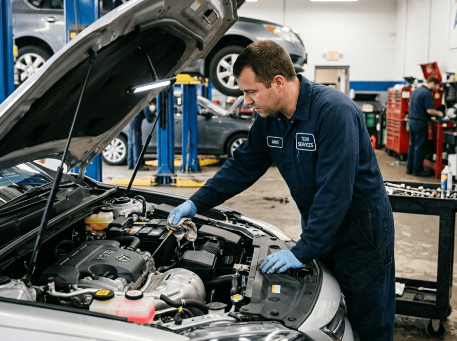 Vehicle Inspection Under the Hood