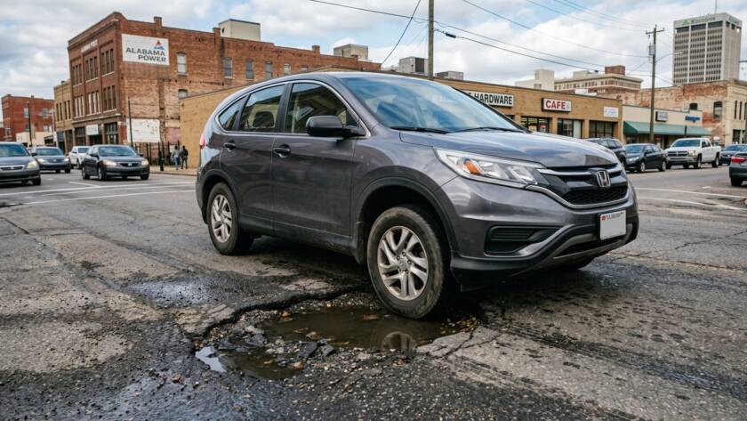 Pothole Car Damage in Birmingham | 7 Things to Check