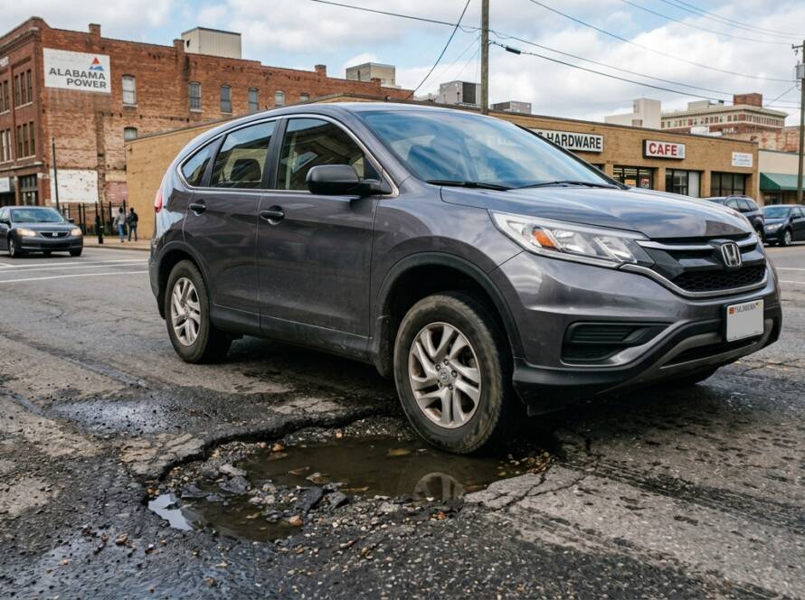 Pothole Car Damage in Birmingham | 7 Things to Check